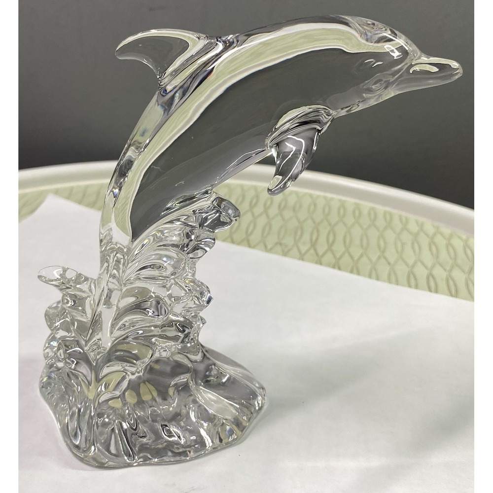 Princess House Wonders Of The Wild‎ 24% Lead Crystal Dolphin Figurine